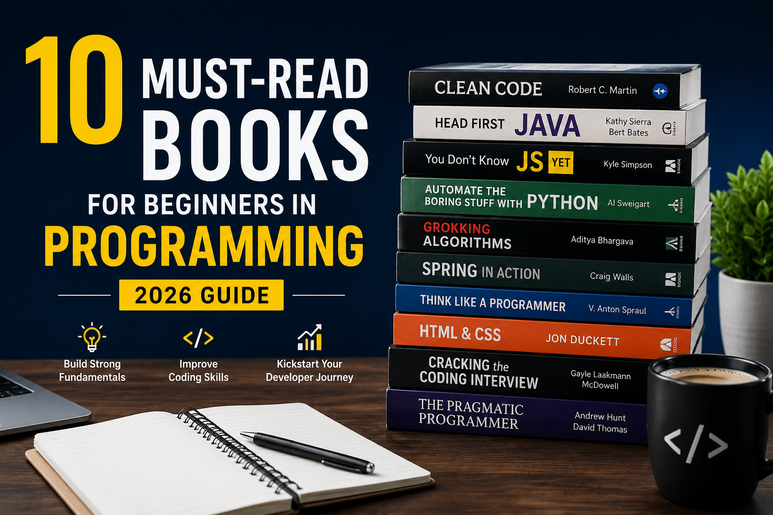 10 Must-Read Books for Beginners in Programming (2026 Guide)